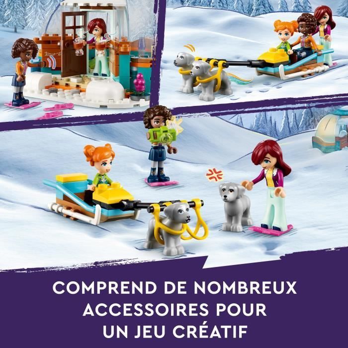 LEGO® Friends 41760 Igloo de vacaciones - Juguetes de invierno con perros de trineo - Unisex - A partir de 8 años