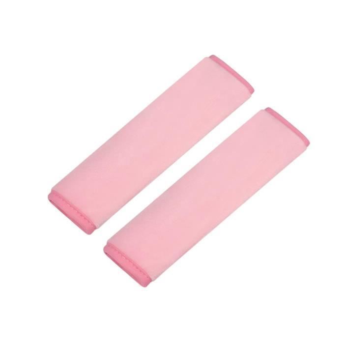 Protezioni per cinture di sicurezza per bambini - 2 pezzi - Rosa - Bianco - Bambino