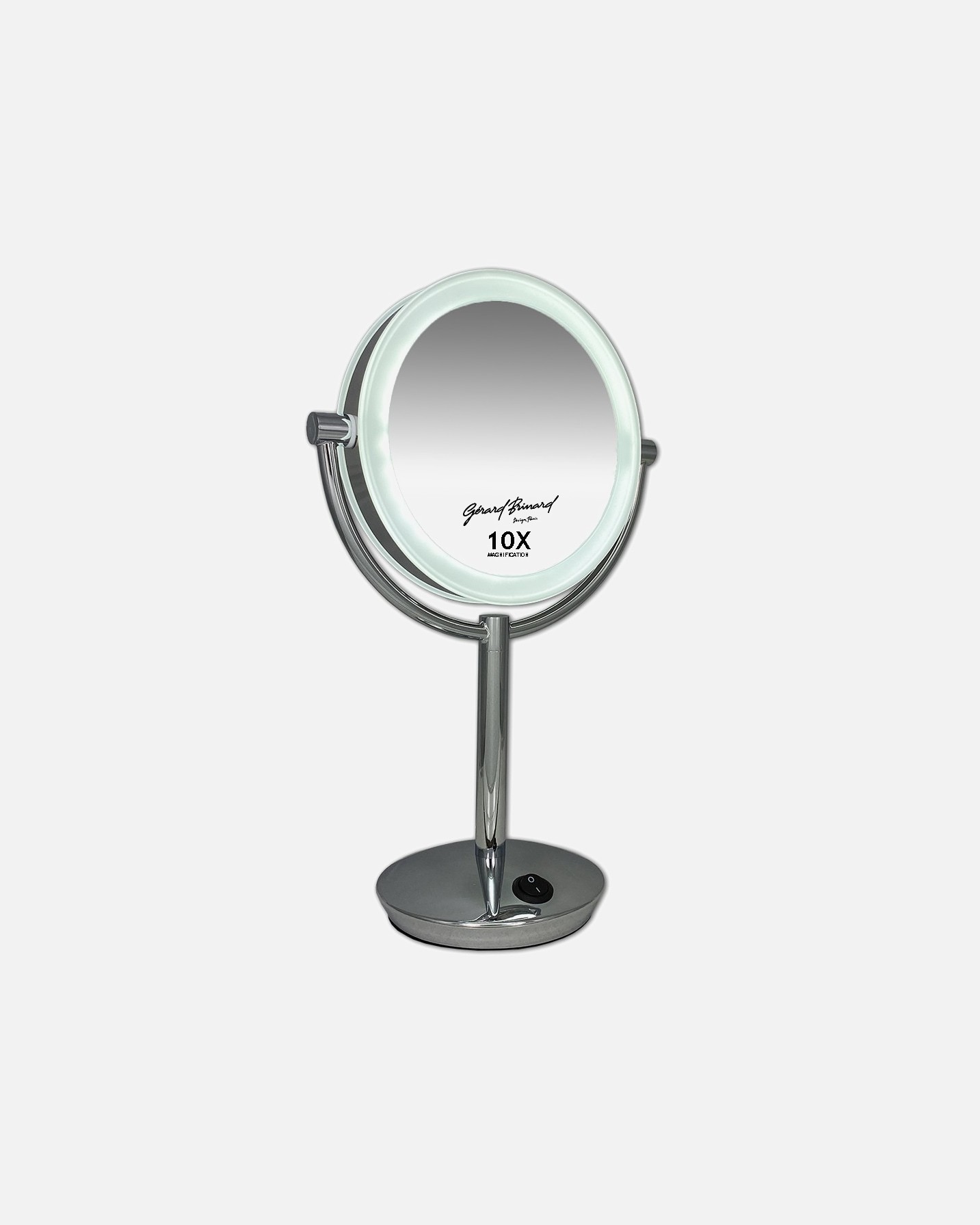 Kozmetické zrkadlo Douglas Accessories, obojstranné, osvetlené, stojace zrkadlo, 19 cm / 10 palcov – 1 kus