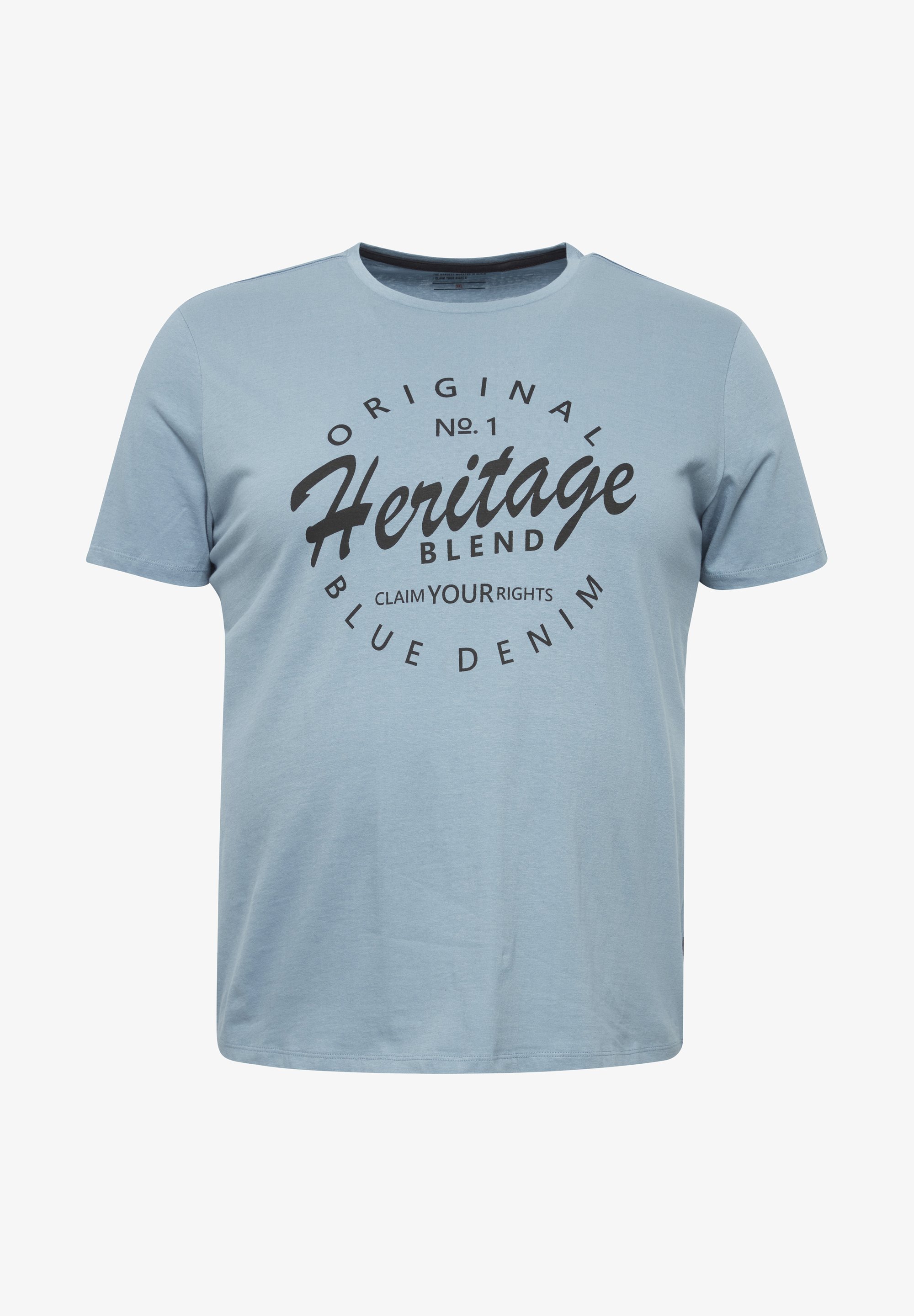 Blend BHBABRAHAM - Bedrucktes T-Shirt - blauer Stein
