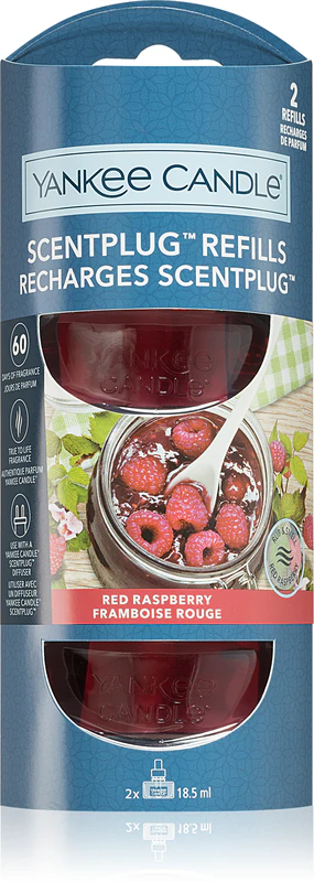 Refil de vela Yankee Candle sabor framboesa vermelha para difusor elétrico