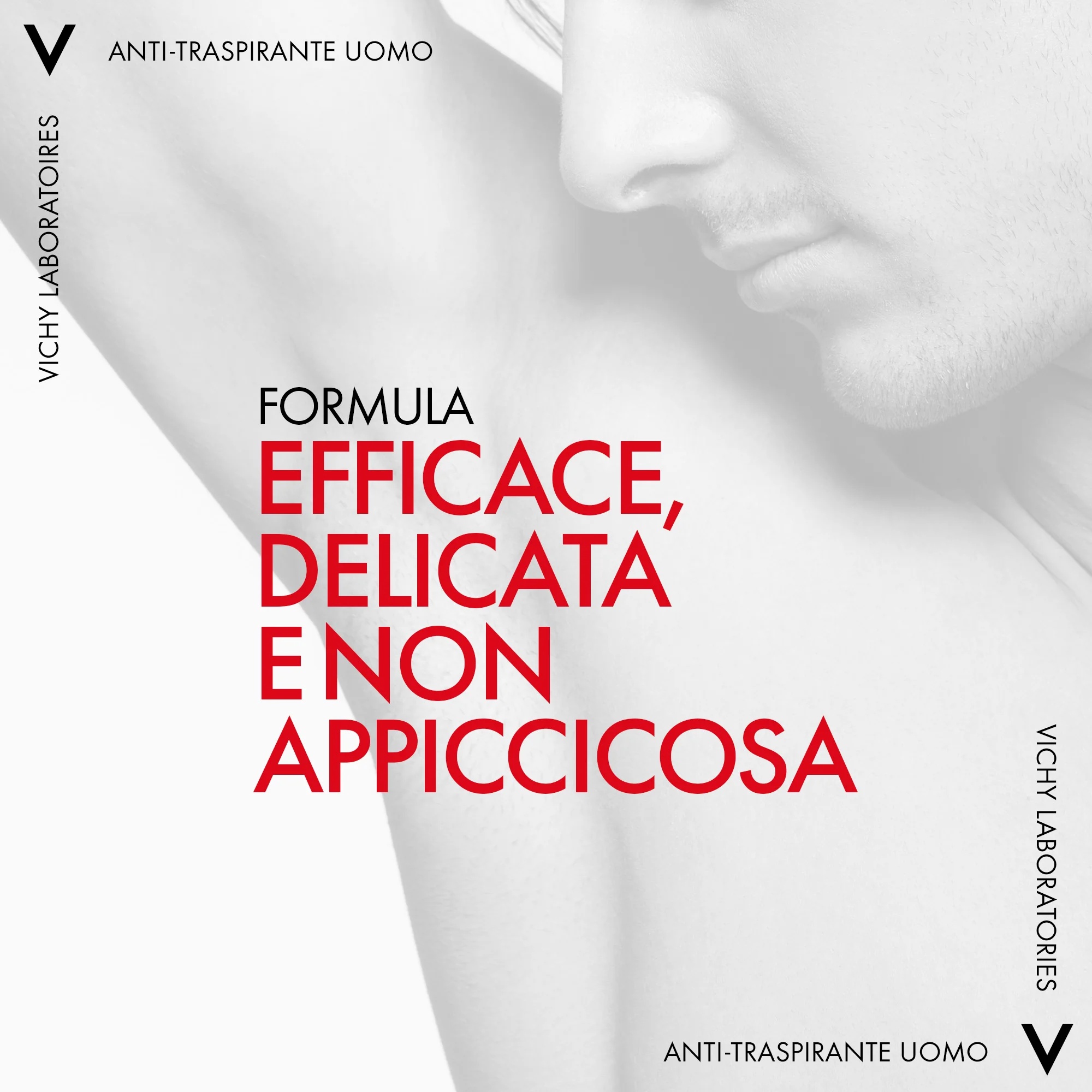 VICHY Desodorante Roll-On Vichy Homme 48h Piel Sensible 50 ml Control Extremo Antitranspirante