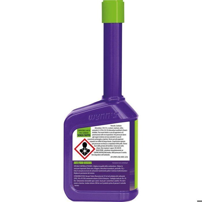 Aditivo de rendimiento - Mantenimiento - Limpieza - Antihumo Wynn's - Servicio especial para coches con motor de gasolina 325