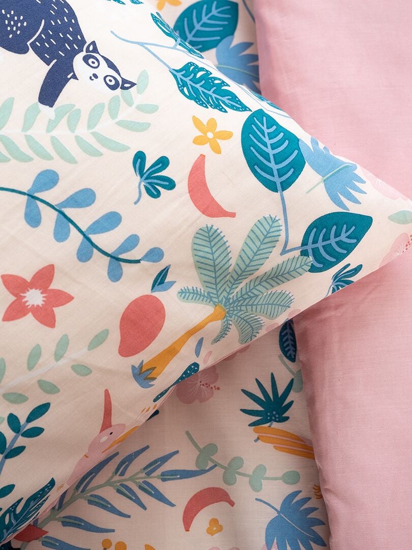 Conjunto de cama floral - solteiro - ROSA