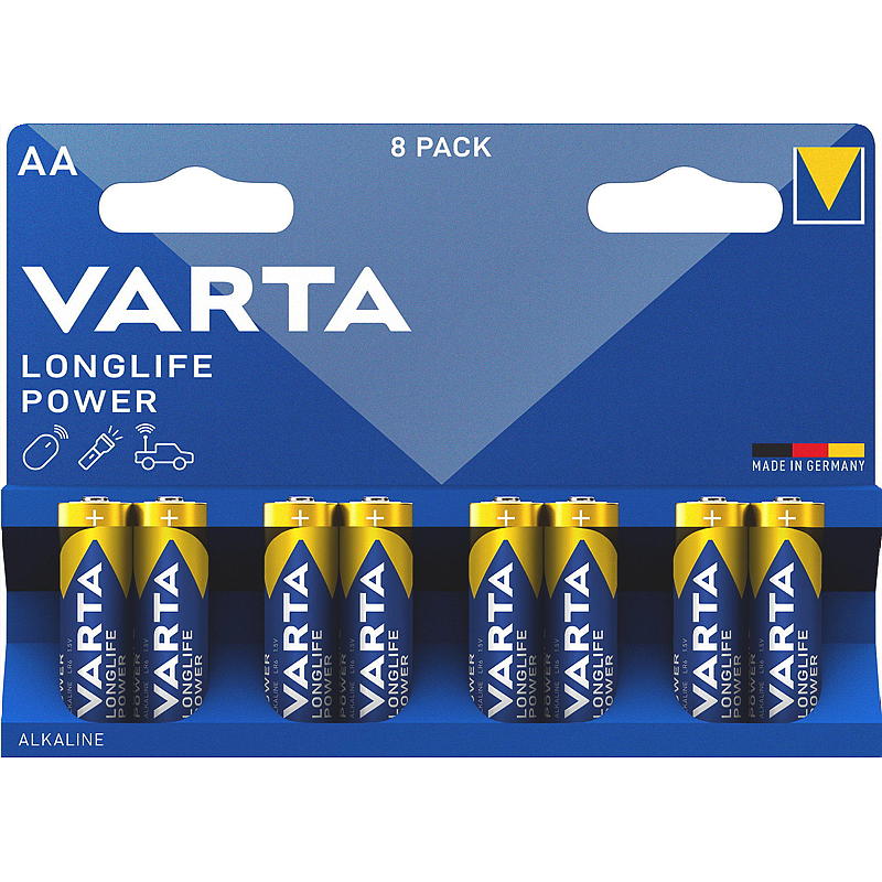 Varta Batterie AA 8-pack Power Varta Longlife