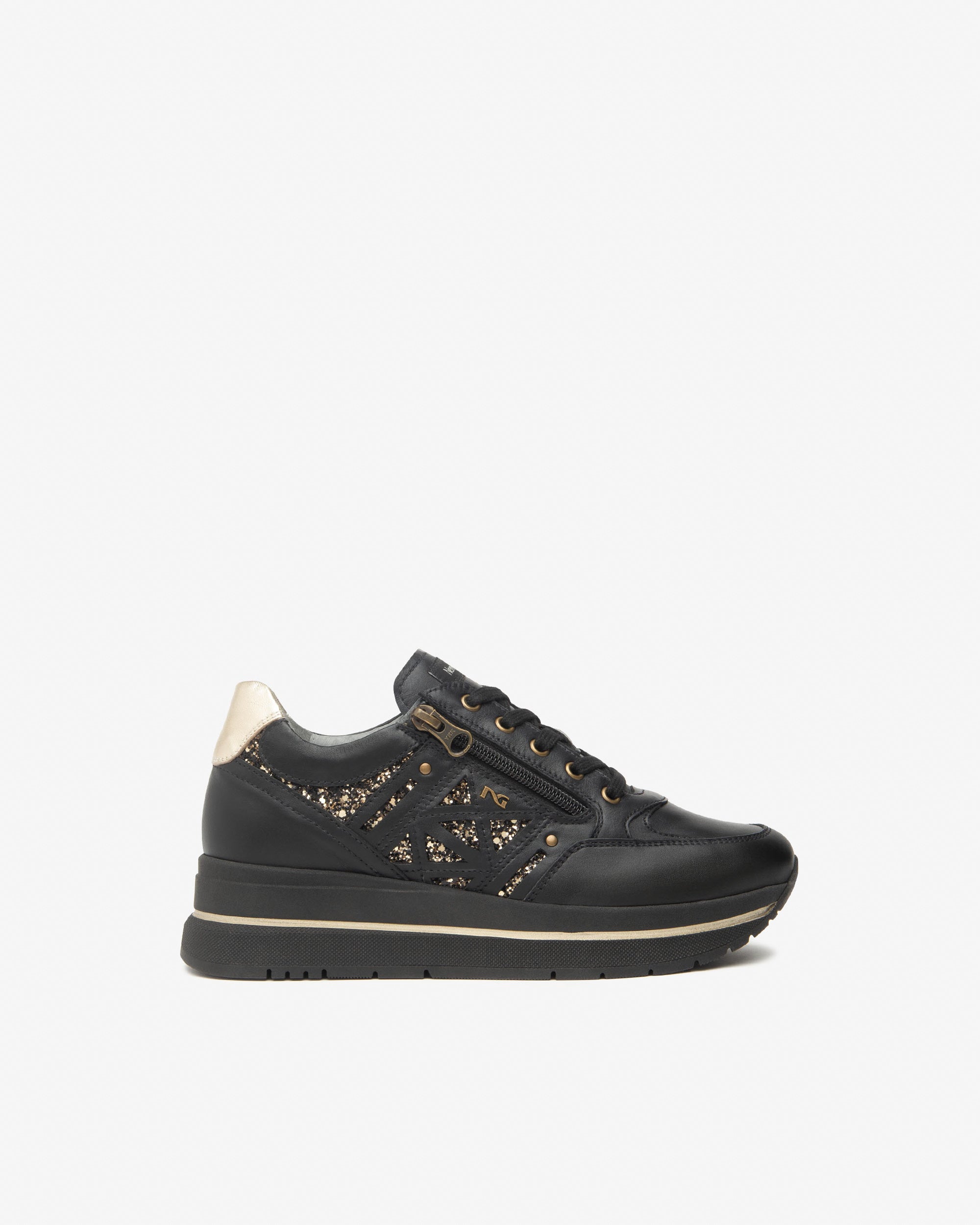  Damen-Sneaker aus Leder und Funktionsmaterial