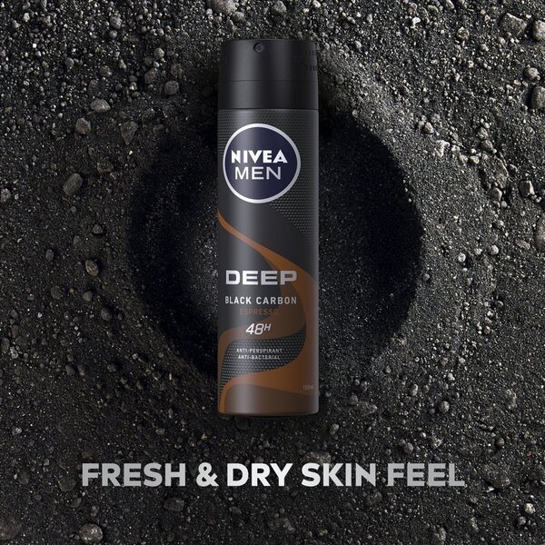 NIVEA Men Deep Espresso antiperspirantas purškiklis 150 ml