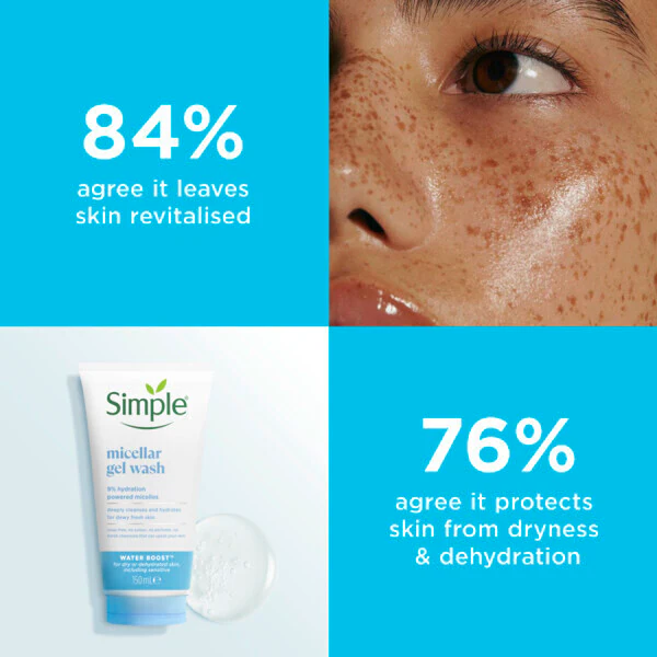 Simple Water Boost Micellar Facial Gel Ansiktsvaskrens
