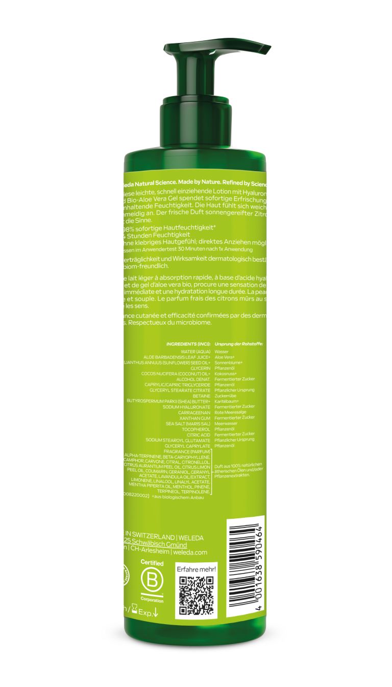 Mlijeko za tijelo s citrusima Mlijeko za tijelo iz parapharmacy