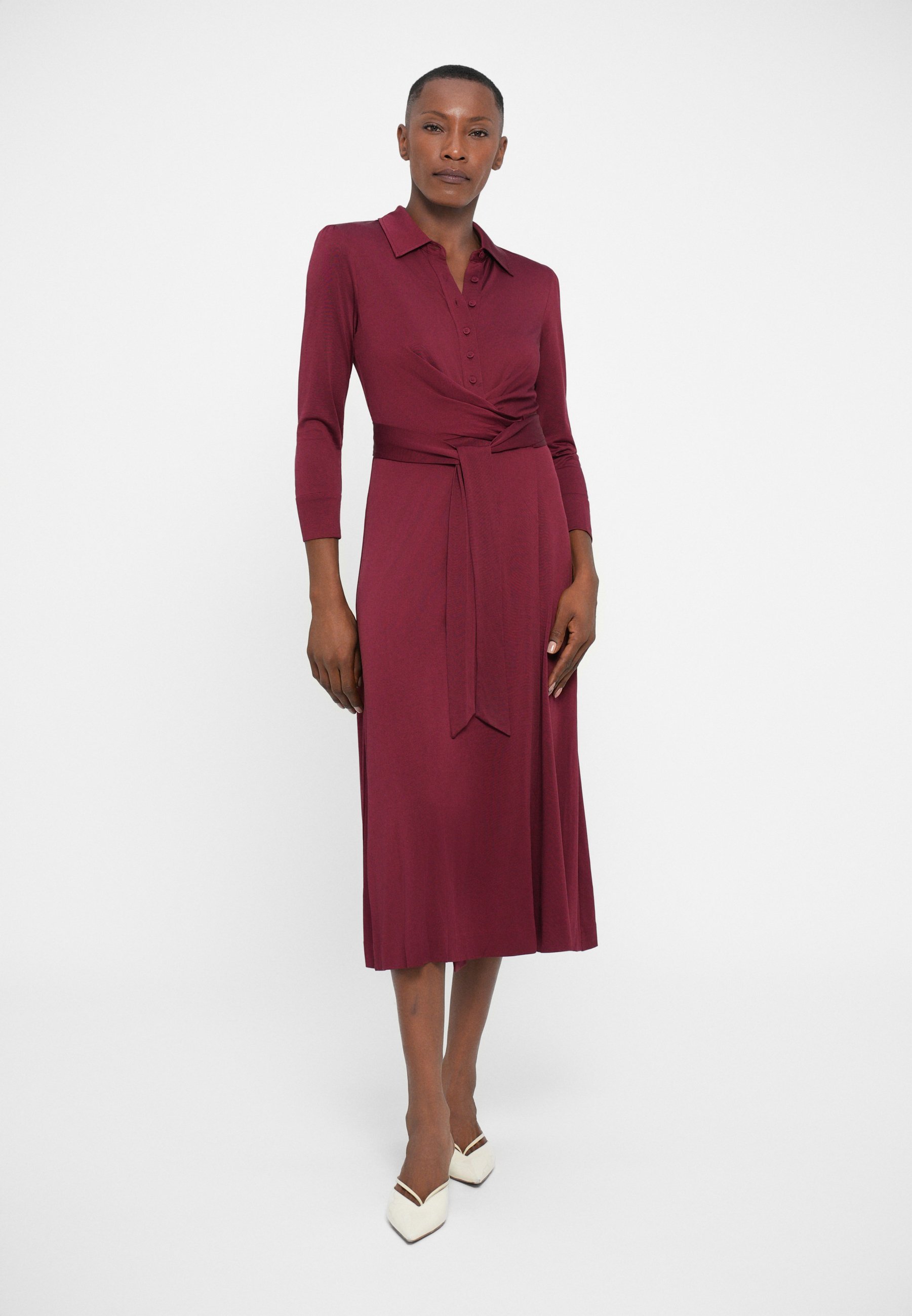Diane von Furstenberg SANA TWO DRESS - Sukienka koszulowa - wine pink