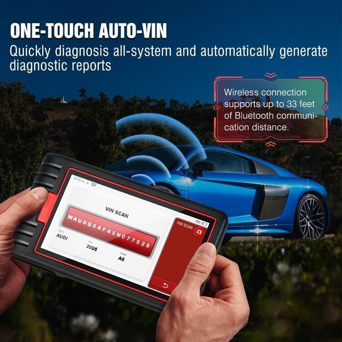 Herramienta de diagnóstico para automóviles - THINKCAR - Thinkscan Max 2 - Diagnóstico completo del sistema - 28 reinicios - Wi-Fi y Bluetooth