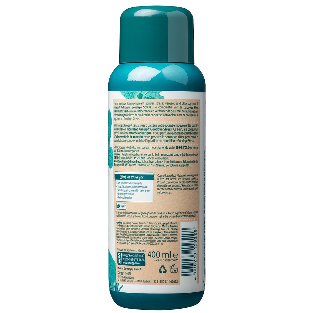Kneipp vonios putos „Stresas ade“ – 400 ml