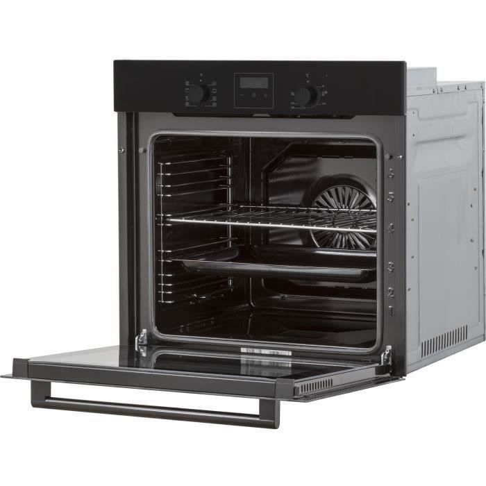 Continental Edison F80CBP Black built-in oven with catalytic cleaning and fan-assisted cooking, digital programmer - 59.5 x 59.5 x 56.6 cm