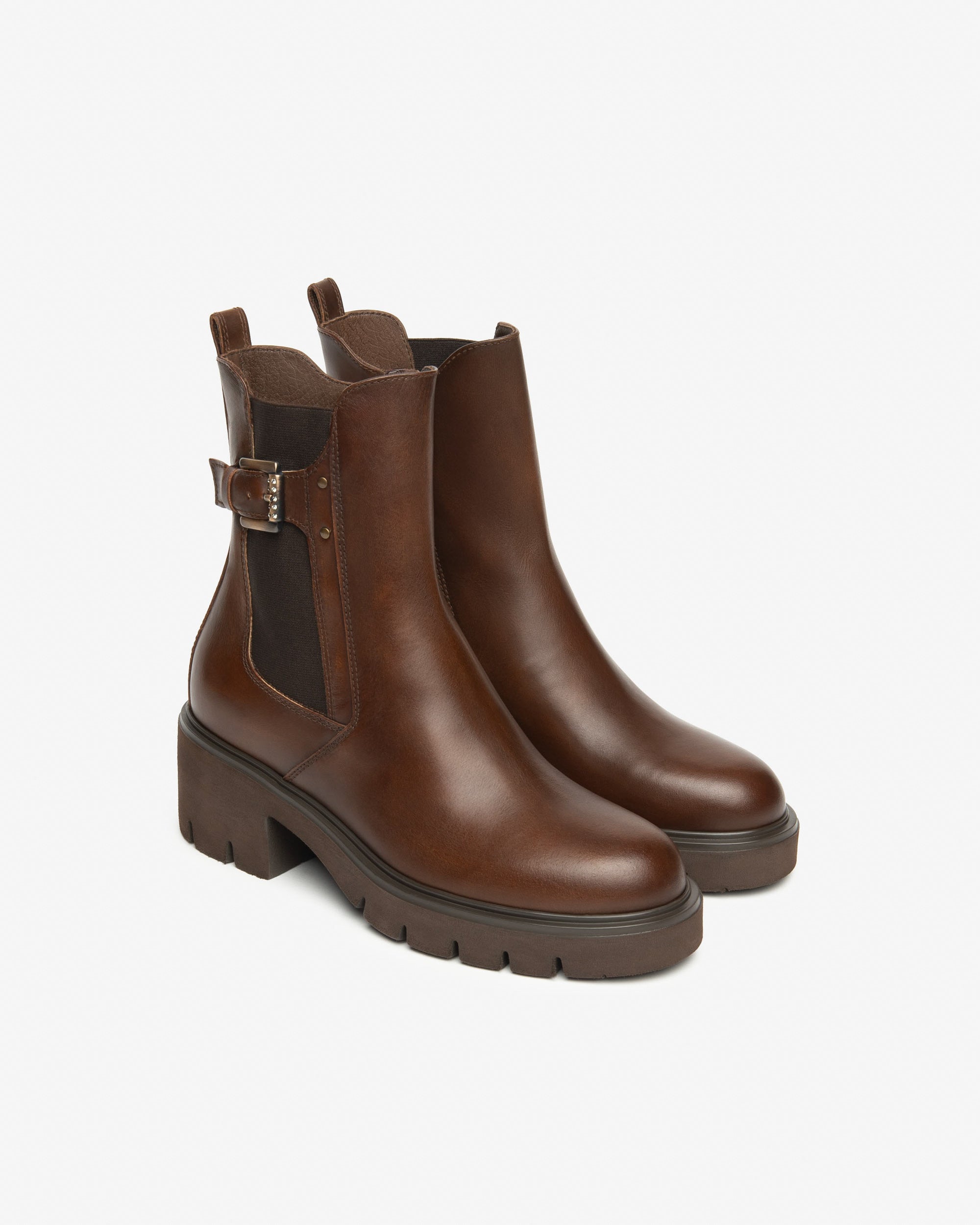  Bottines Chelsea en cuir pour femmes