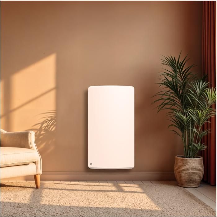 BESTHERM ARIA 1500W Ceramic Dry Inertia Fixed Electric Radiator - Vertical White