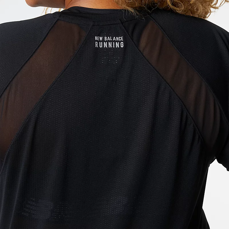 Damen-T-Shirt Impact Run Kurzarm – SCHWARZ