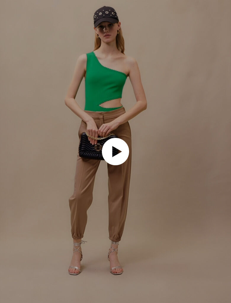 Enkellange broek - Beige