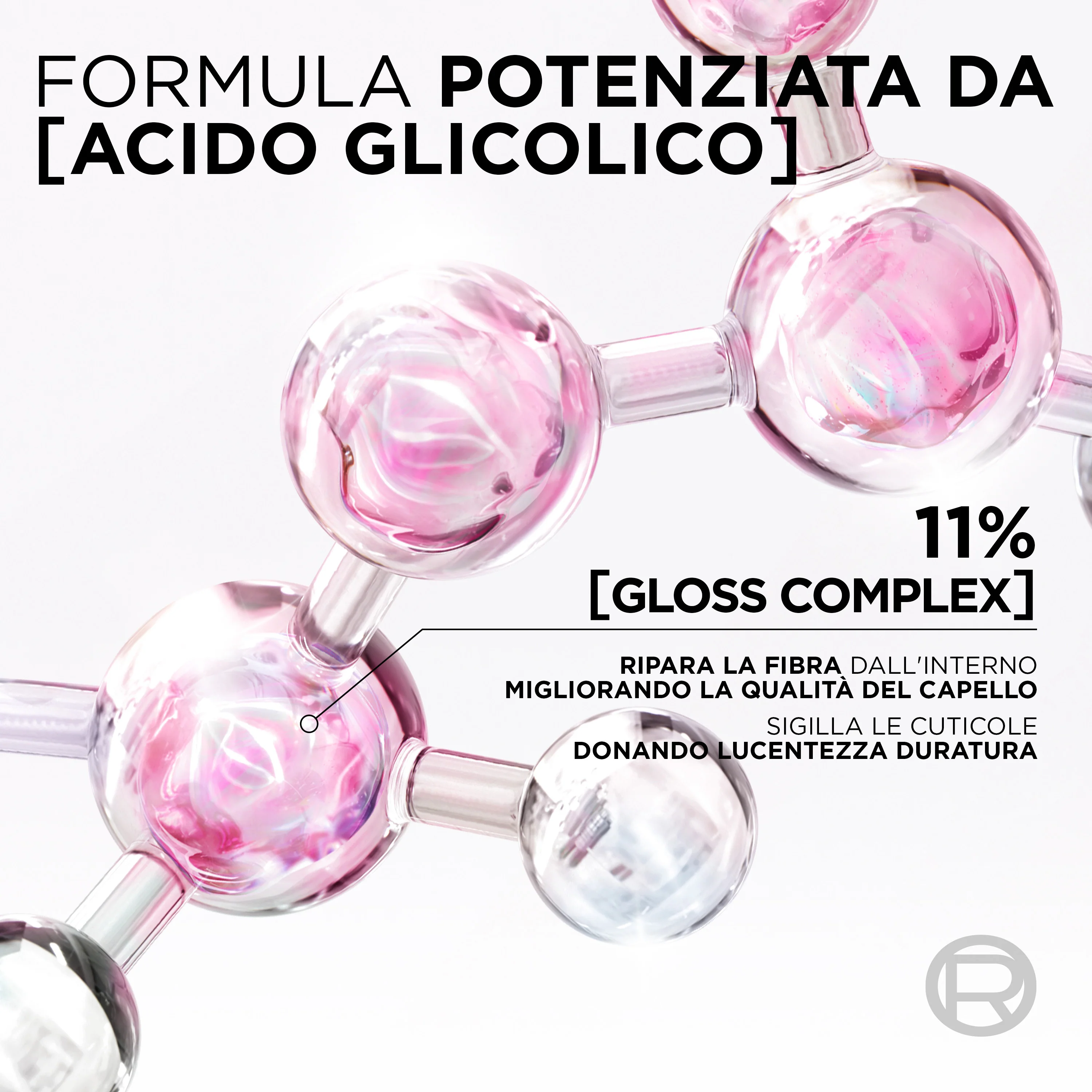 Elvive Glycolic Gloss Balsamo con Acido Glicolico - Balsamo Illuminante Capelli, Balsamo Riparatore Capelli