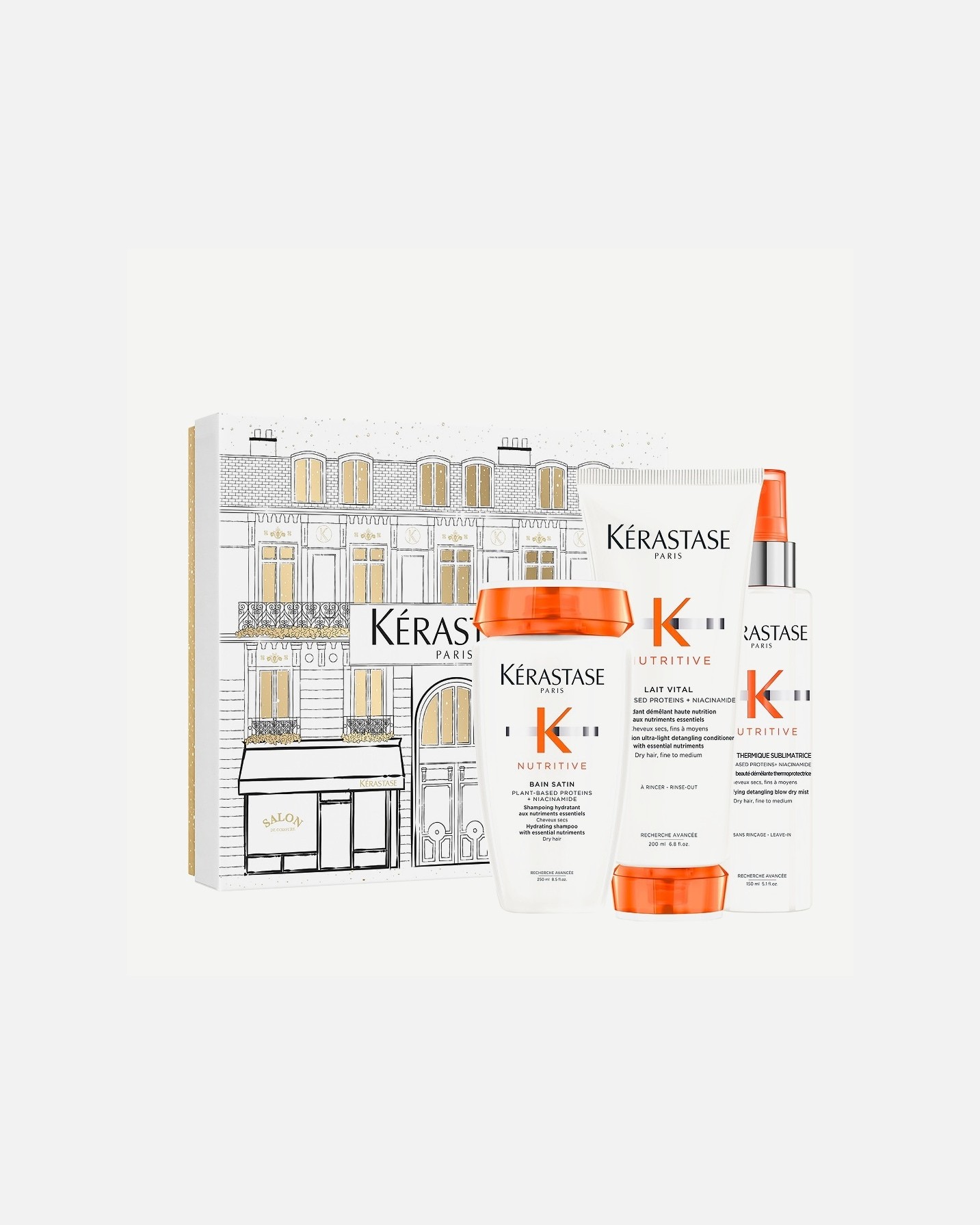 „Kérastase Nutritive Light“ kalėdinis plaukų priežiūros rinkinys – 1 dalis
