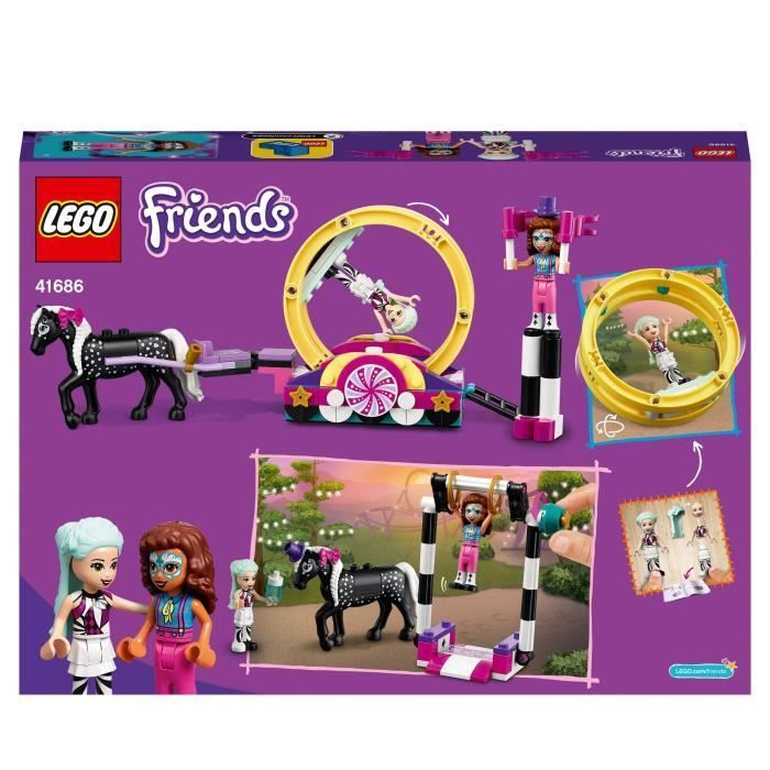 Jeu de construction - LEGO - Friends Les acrobaties magiques - Mini-poupées - Parc à thème