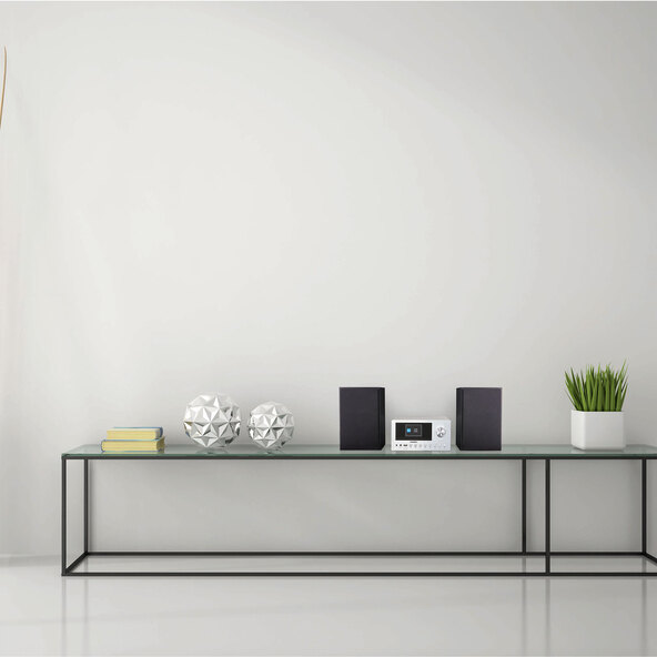 DAB+ Micro Audio System (MD85008), silber