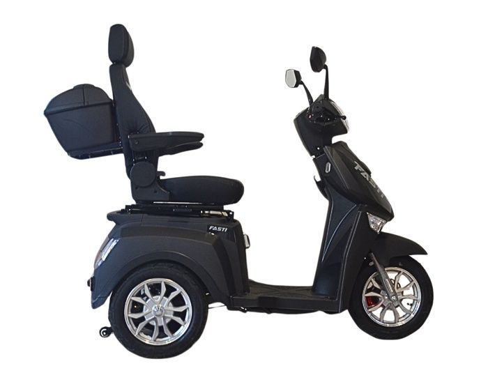 Electroride FASTI 3 max 1000 watts scooter électrique pour pmr noir avec toit