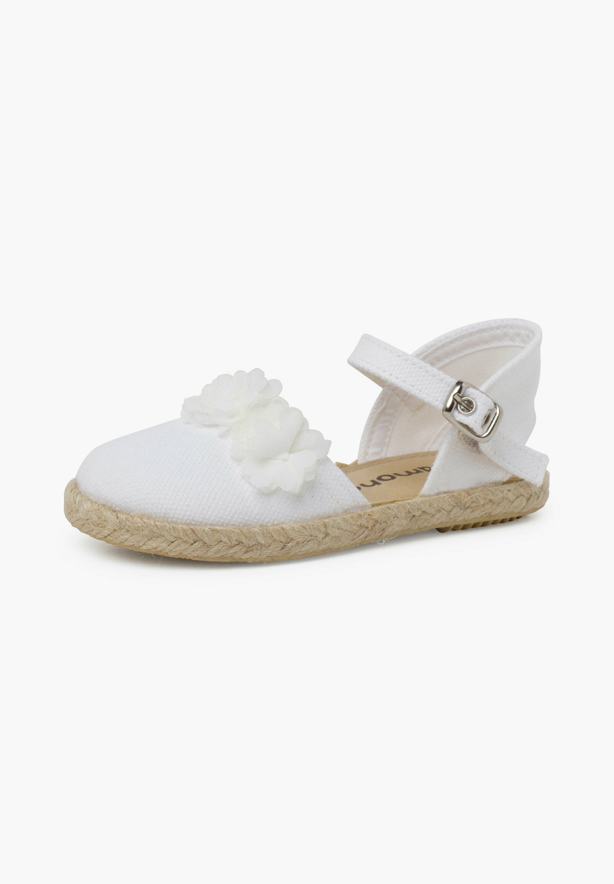 Pisamonas CEREMONIA FLORES ORGANZA - Ballerines à bride cheville - blanc