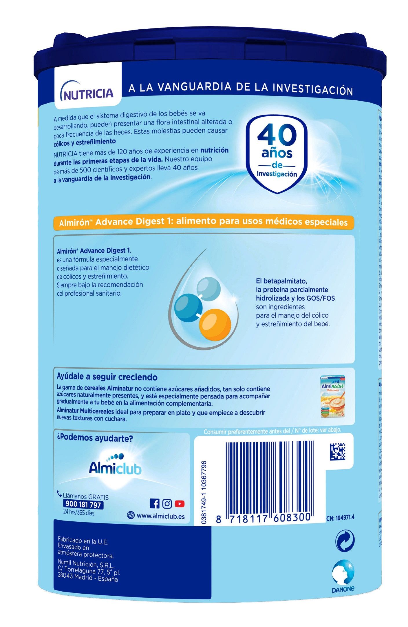 Pronutra Digest 1 formula za dojenčke Nadaljevalno mleko in hrana
