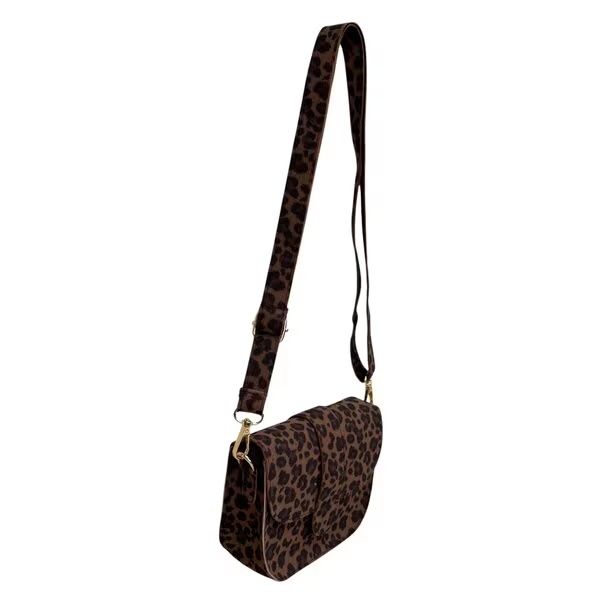 True Spirit torba za rame s leopard printom, smeđa, 18 cm x 15 cm x 5 cm
