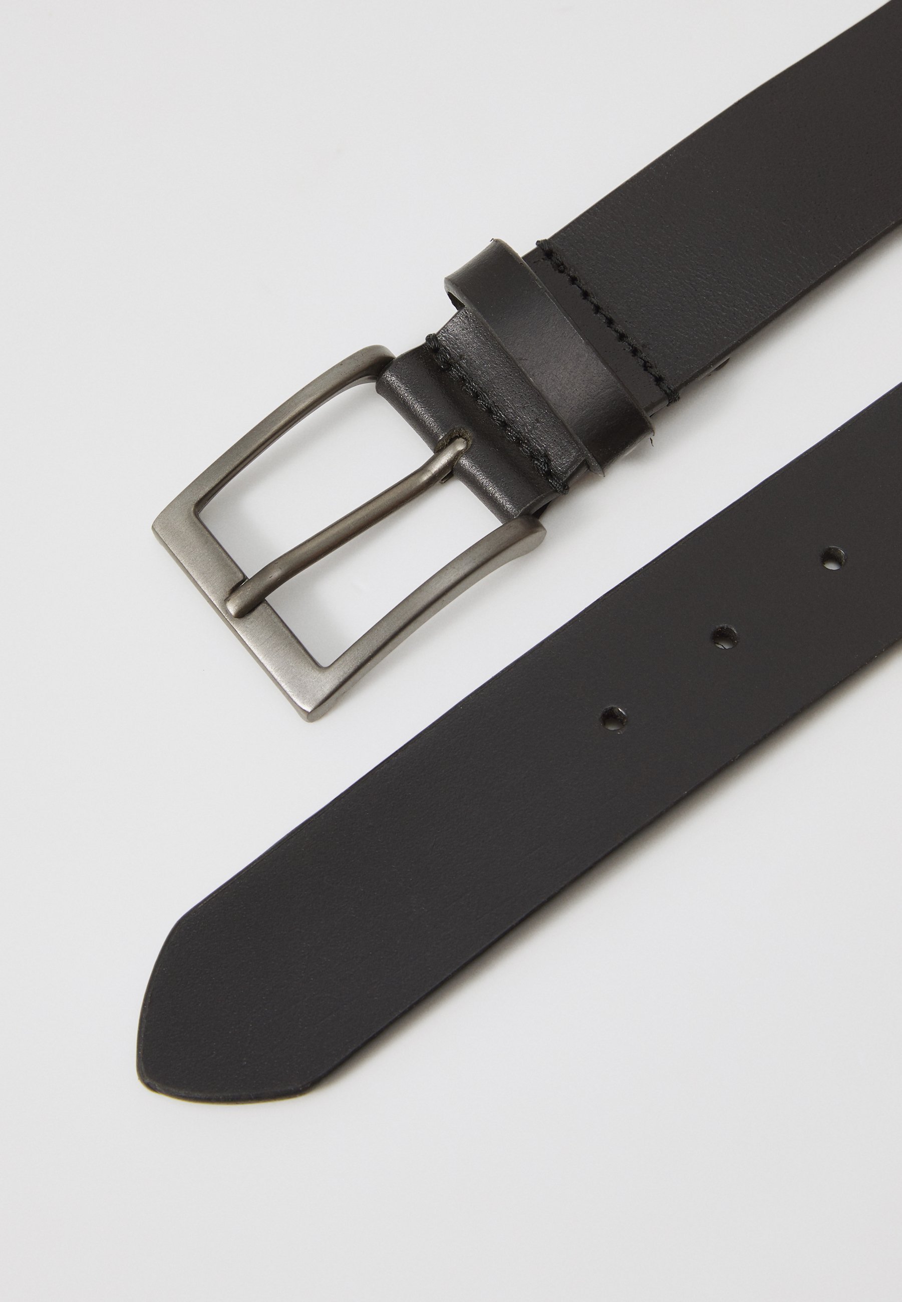 Pier One Leren Unisex Riem - zwart