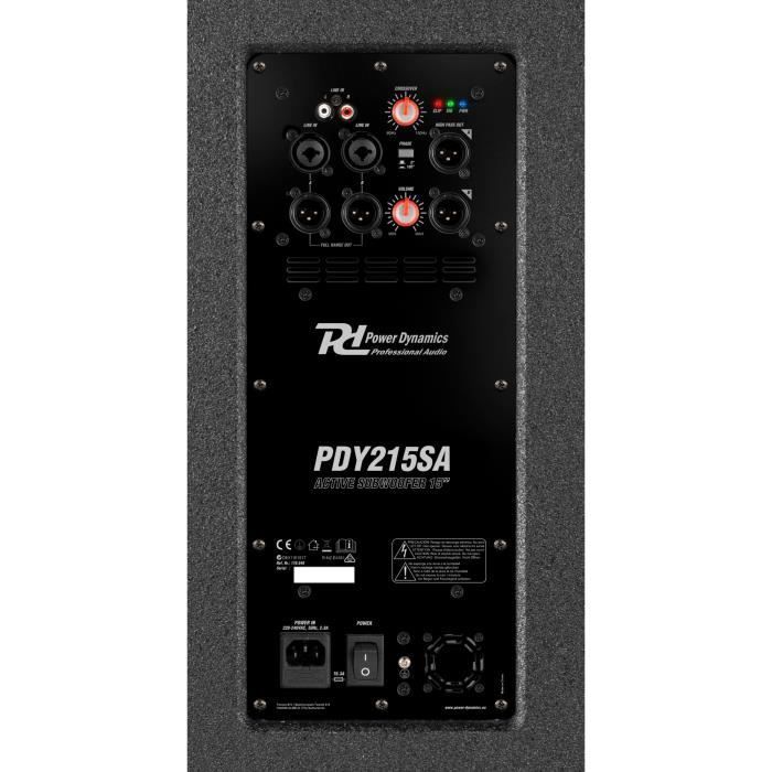 Subwoofer attivo - POWER DYNAMICS - PDY215SA - 15 pollici - 900 Watt - Subwoofer professionale