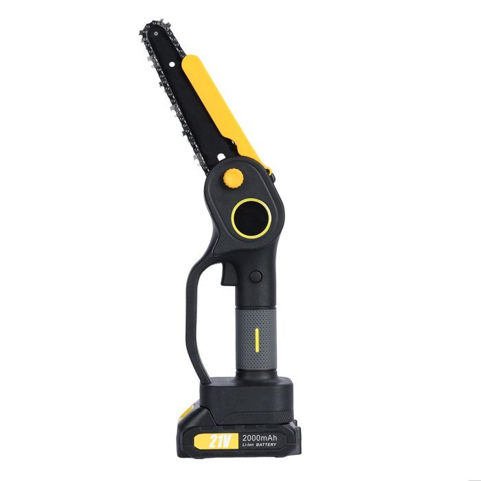 Mini motosserra sem fio 2 em 1 de 218 cm - Podador de galhos - 21 V - 800 W - 2 baterias - Altura ajustável - 15 cm