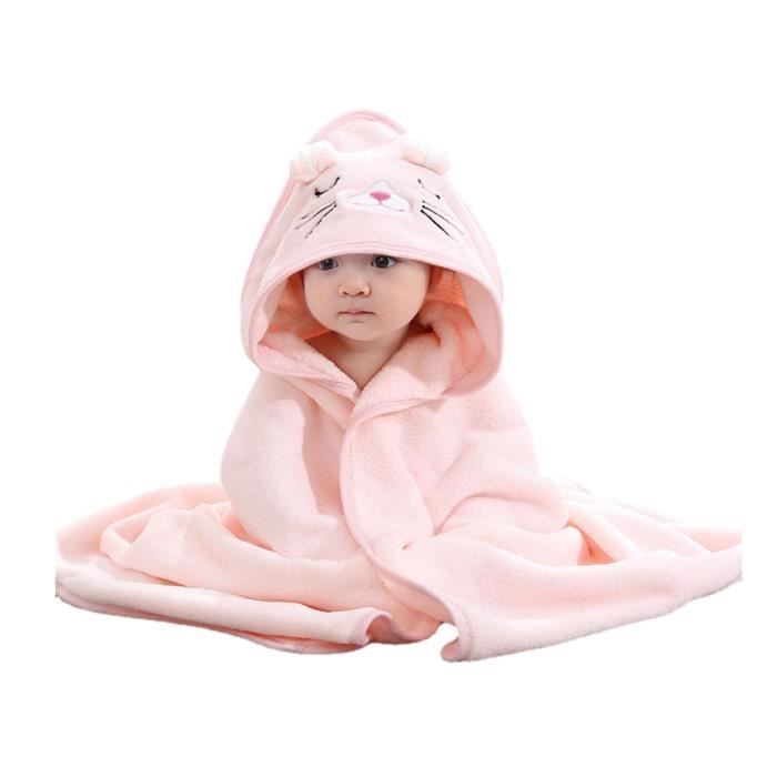 Toalla de baño con capucha para bebé, toalla suave con capucha y paño de baño para bebé, regalo para baby shower, toalla de baño para niña
