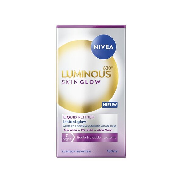 NIVEA Luminous630 Skin Glow skystas veido prausiklis, 100 ml