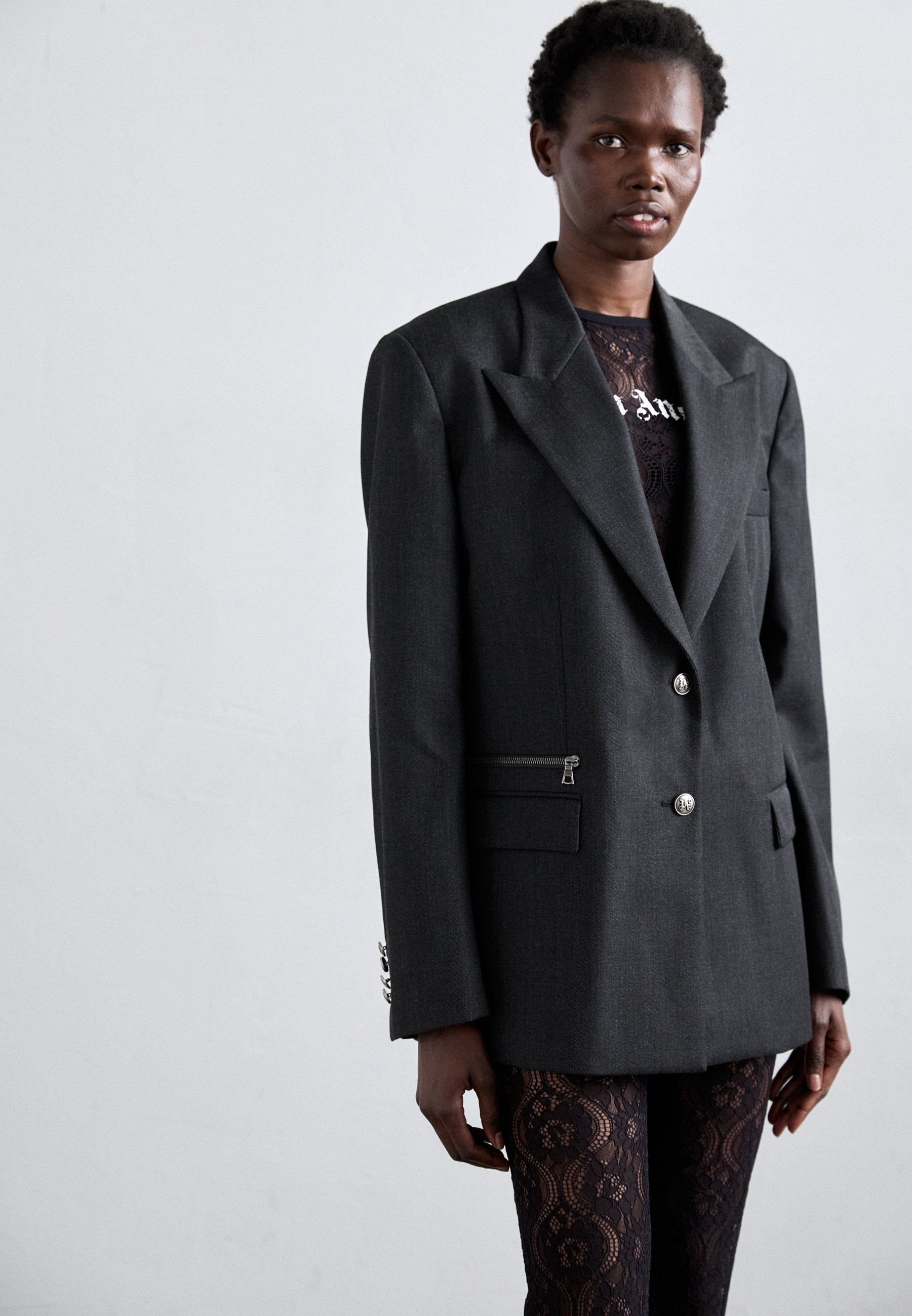 Palm Angels URBAN TAILORING - Blazer - anthracite/noir