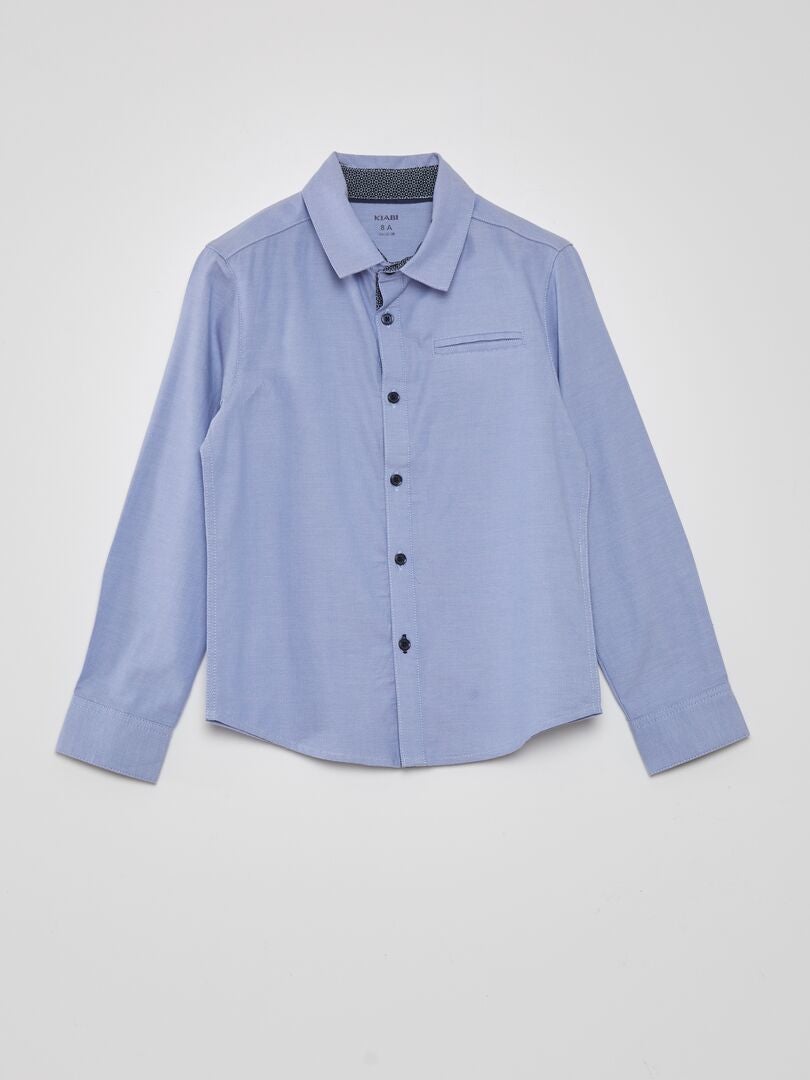 Camisa de algodão - AZUL