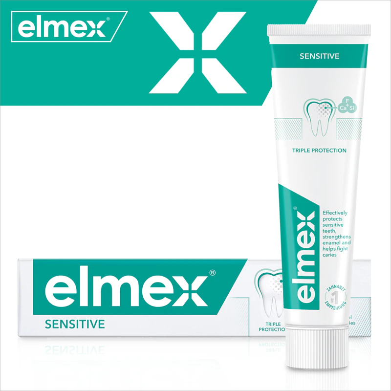 Pasta de dentes Elmex Sensitive para dentes sensíveis
