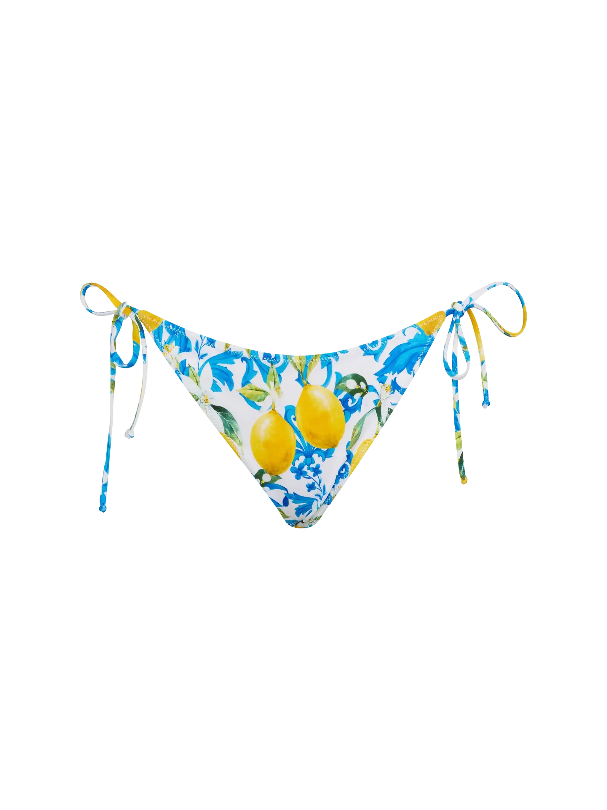 Bañador tipo slip clásico Virgo con estampado de mayólica.