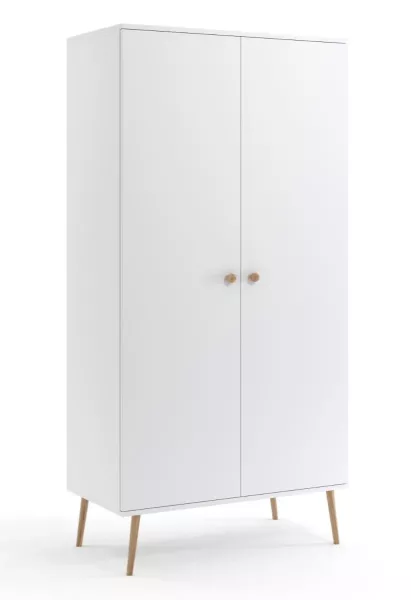 Szafa LEBEL z drążkiem 100cm biała mat