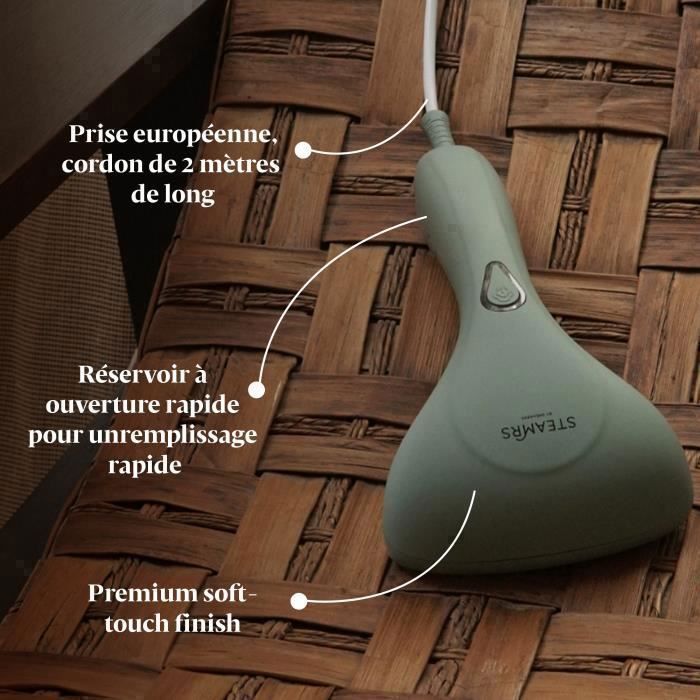 STEAMRS - Powerful Luxury Garment Steamer - Handheld Garment Steamer - Green
