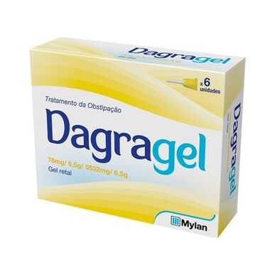 Dragagel rectale gel voor de behandeling van constipatie, 6 canules.