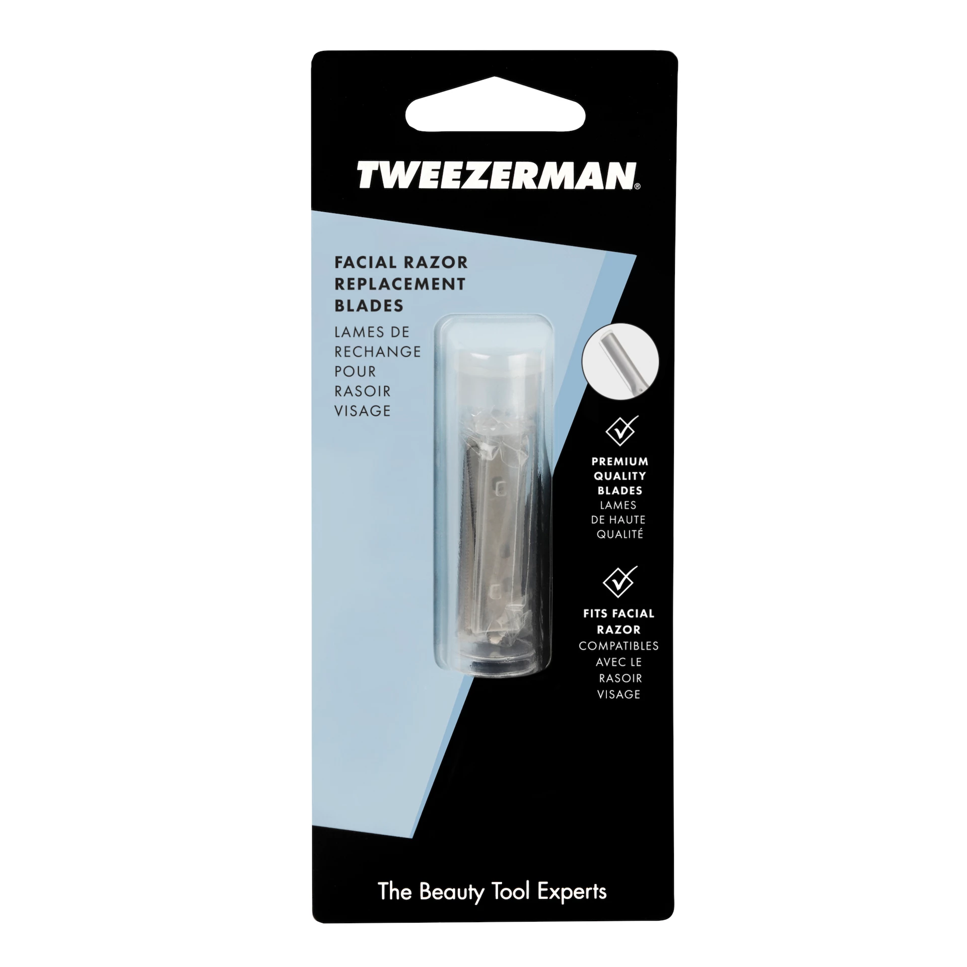 Lame de schimb pentru aparatul de ras facial - Tweezerman