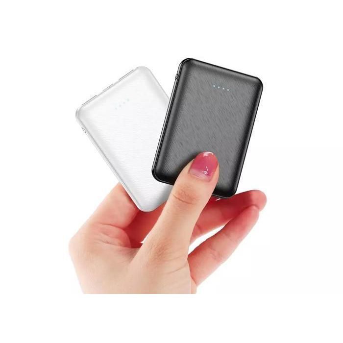 Batterie Externe 5000mah Power Bank Charge Rapide avec 2 ports USB Blanc