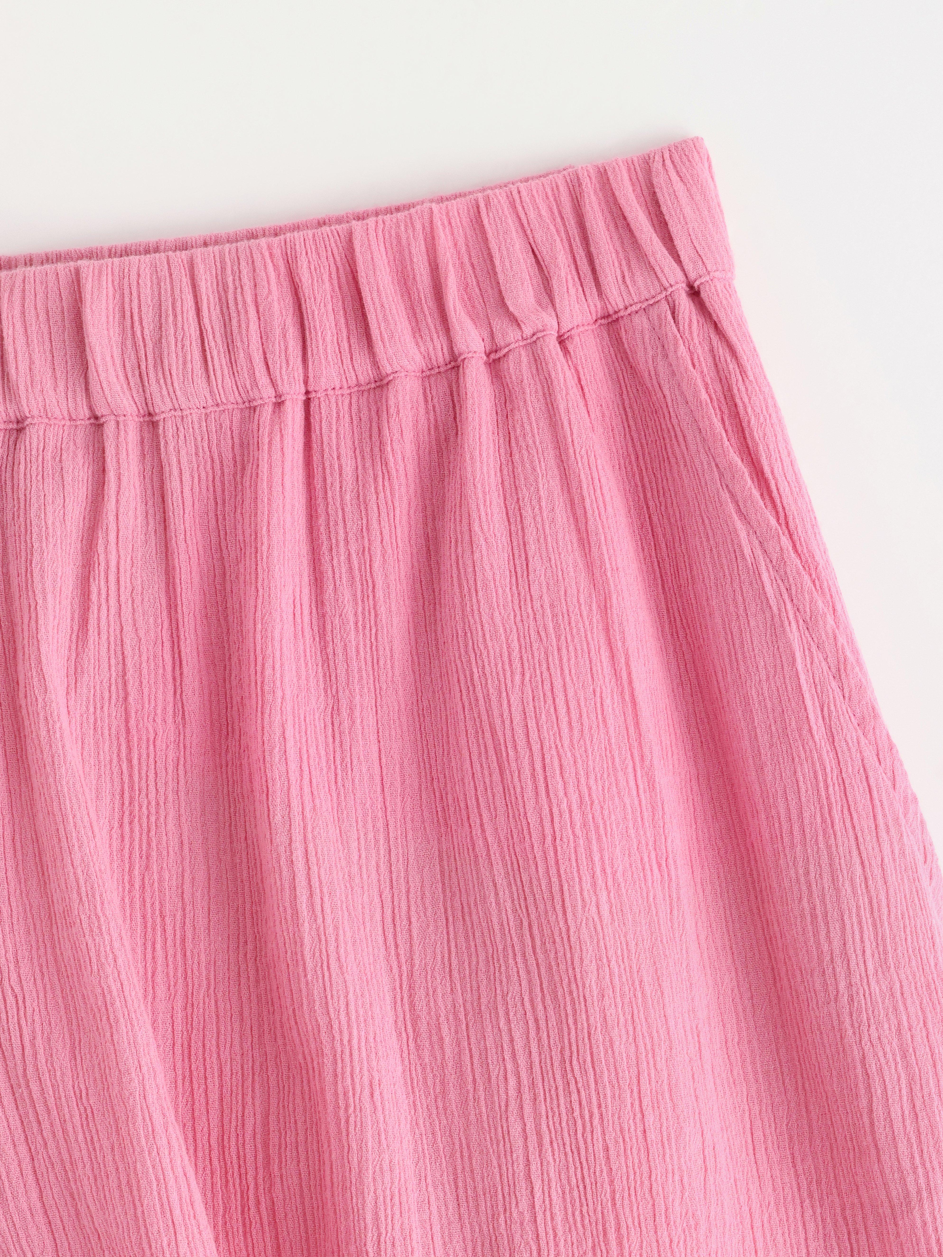 Zmačkané kraťasy Dusty Pink