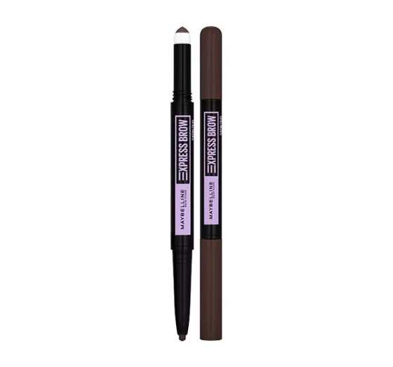 Maybelline Express Brow Satin Duo dwustronna kredka do brwi 04 Dark Brown 0,71 g