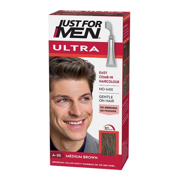 Just For Men Ultra -hiusväri A35 Keskiruskea | Lahjoja isälle | Superdrug