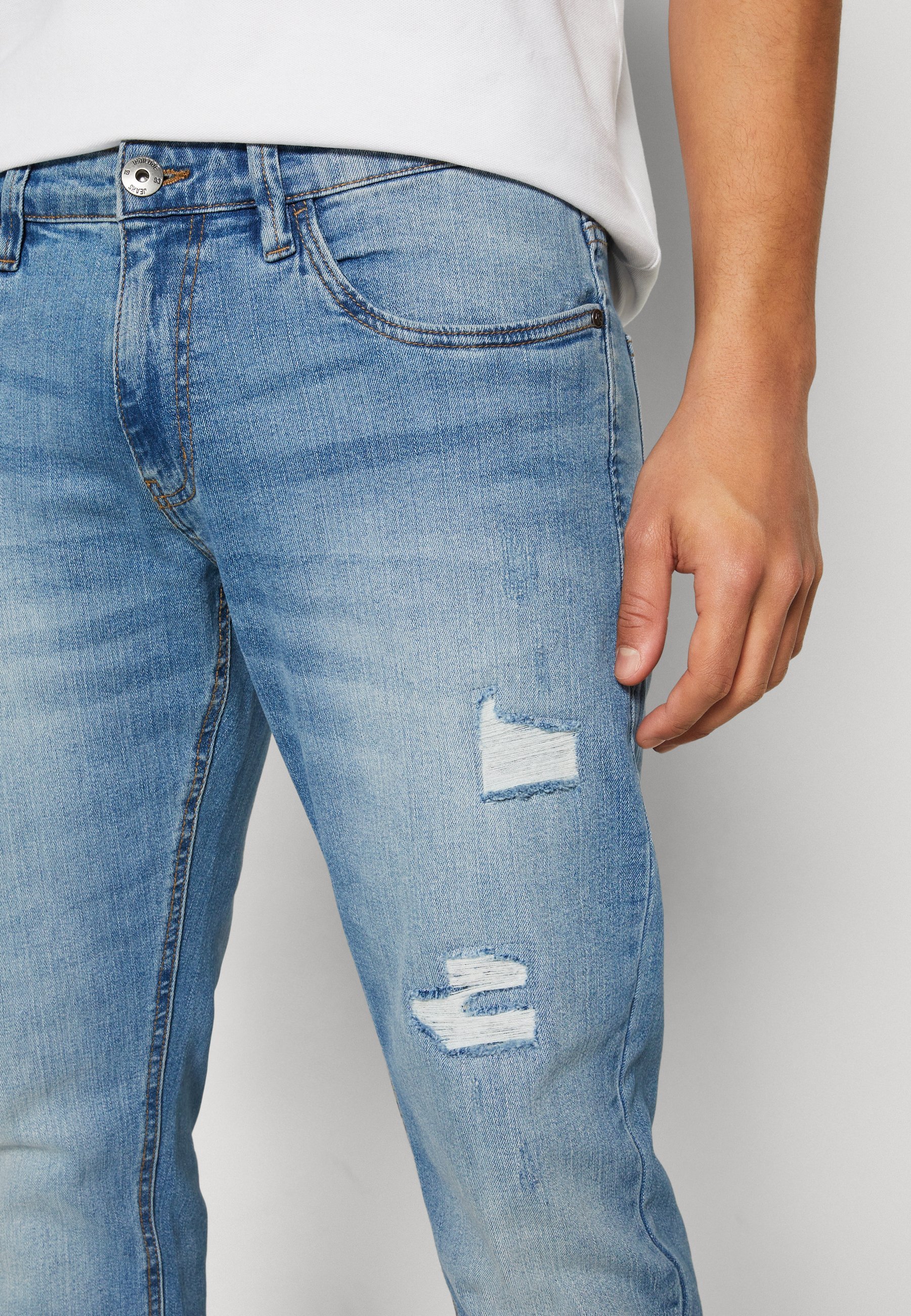 INDICODE JEANS Jean slim - délavage bleu