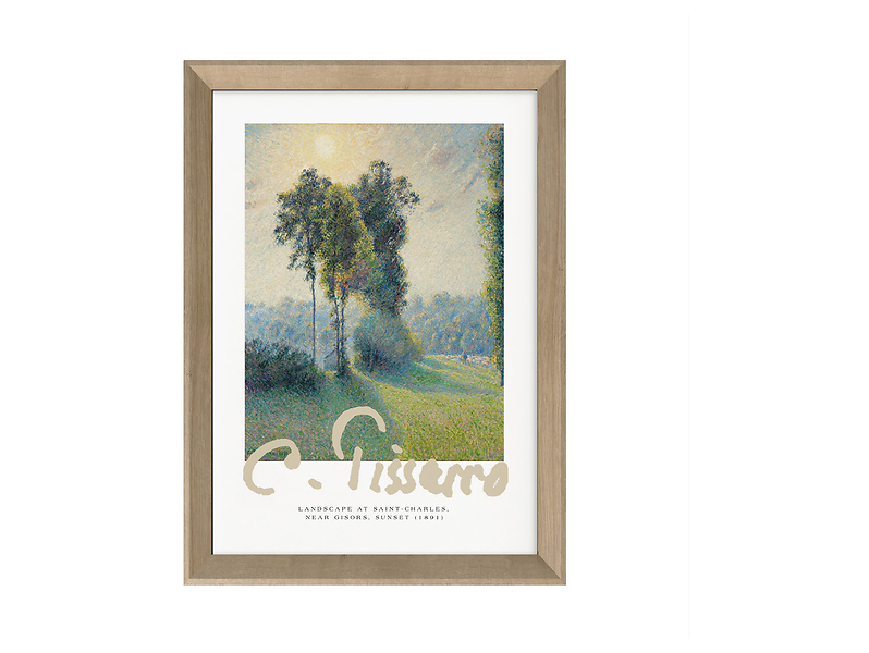 Obraz w ramie Paris Pic Pissarro Landscape 50x70 cm