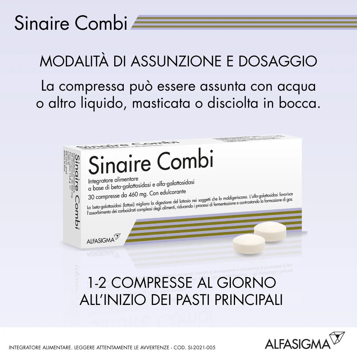 SINAIRE Sinaire Combi Suplemento Enzimático 30 comprimidos Antifermentante intestinal