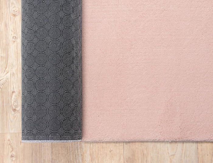 Tapis de salon - THE CARPET - LOFT - Rose - 120x160 cm - Lavable - Antidérapant